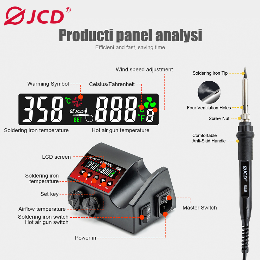 JCD 8898Pro 2 in 1 Soldering S - Smd Solder Paste 评论和价格