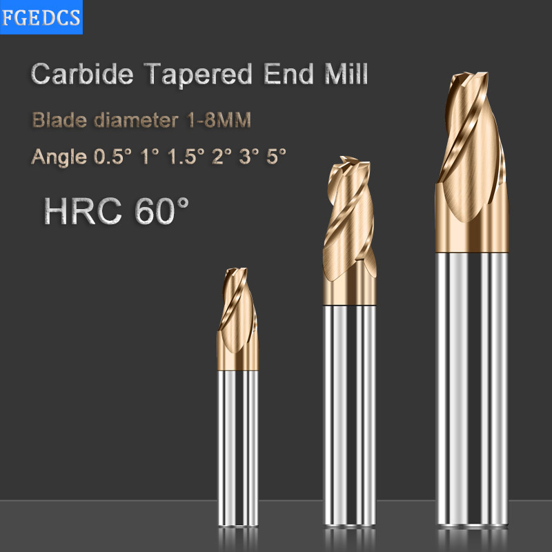 Tapered End Mill Carbide 0.5°  - Diy Cnc Router Electronics 评论和价格