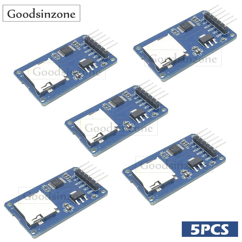 5-Pack Micro SD Card Reader Mo - Sd Card Module Spi 评论和价格