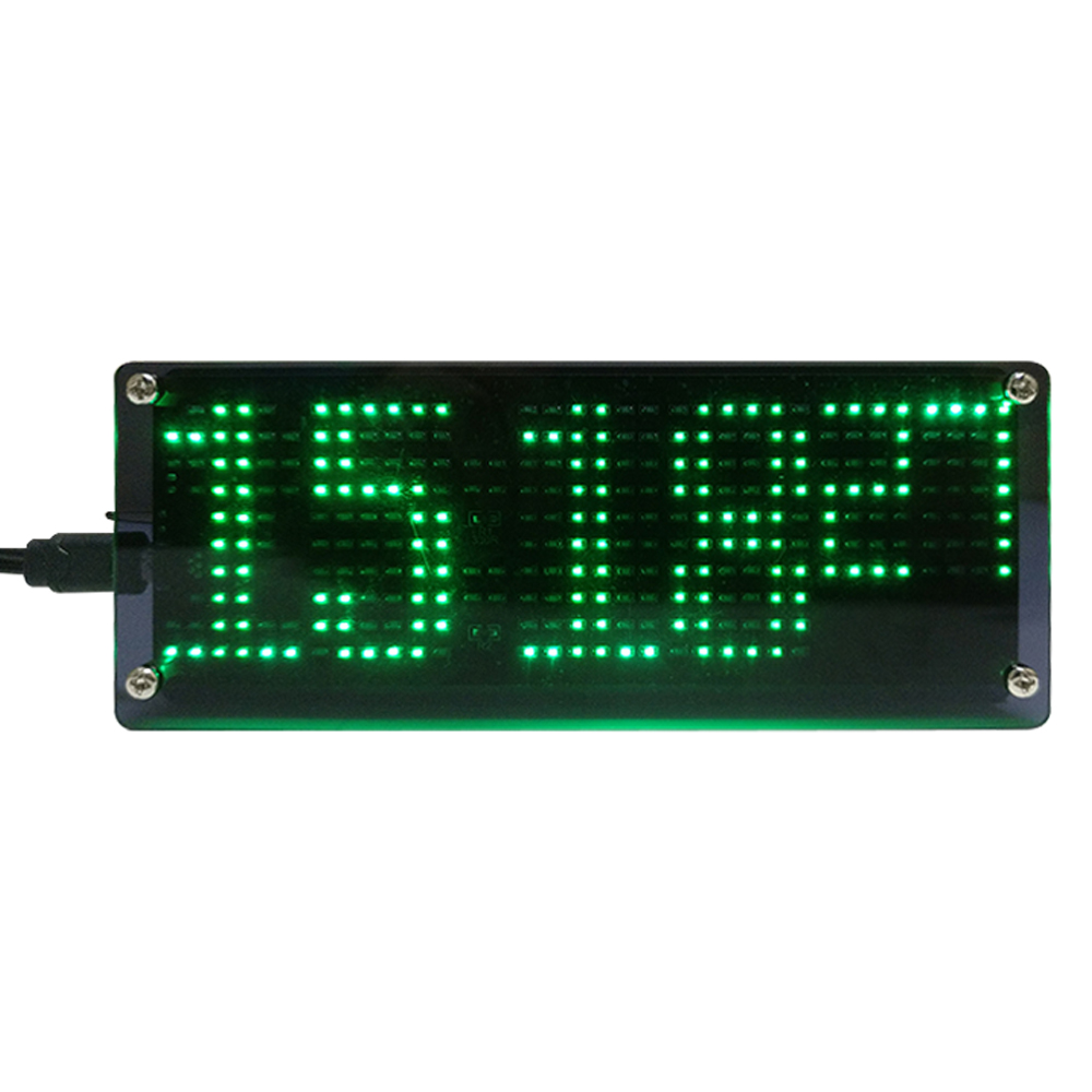 DIY Digital Dot Matrix Clock E - Diy Electronics Learning Kit 评论和价格