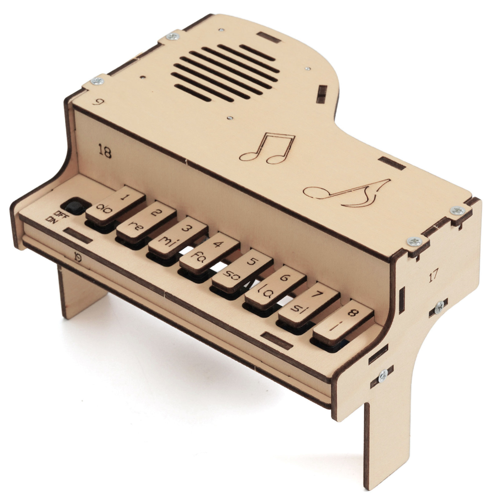 DIY Wooden Electronic Piano Mo - Diy Electronics Kids 评论和价格