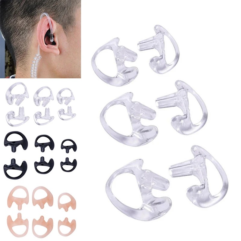 2Pcs Ear Molds Soft 2-Way Radi - Diy Electronics Radio 评论和价格