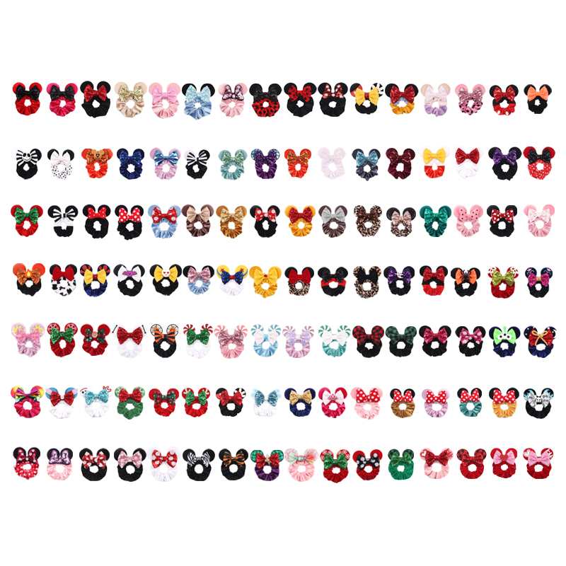 1pc Mouse Ears Hair Scrunchies - Diy Mouse Electronics 评论和价格
