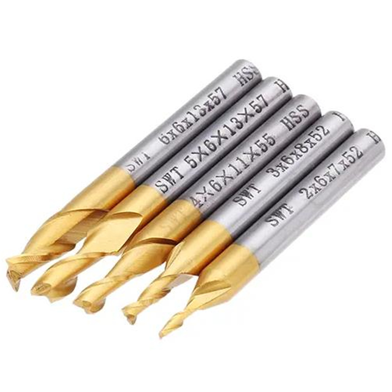 5Pcs 2 Flute End Milling Cutte - Diy Cnc Router Electronics 评论和价格