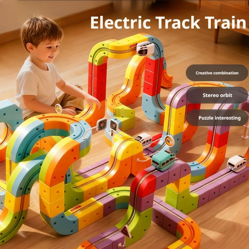 DIY Assembly Magic Track Train - Diy Electronics Toys 评论和价格