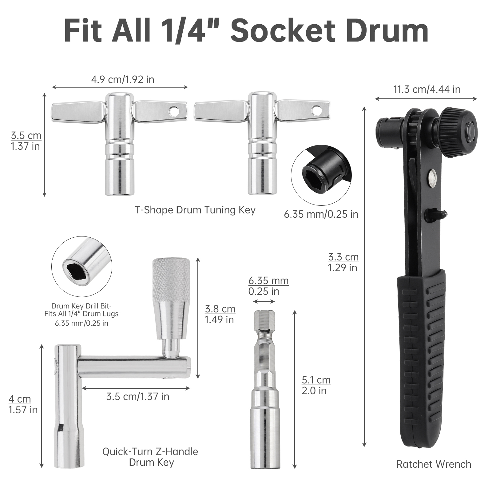 5PCS Drum Tuning Key Kit for A - Diy Electronics Toys 评论和价格