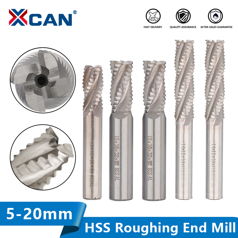 XCAN Roughing End Mill HSS Mil - Diy Cnc Router Electronics 评论和价格