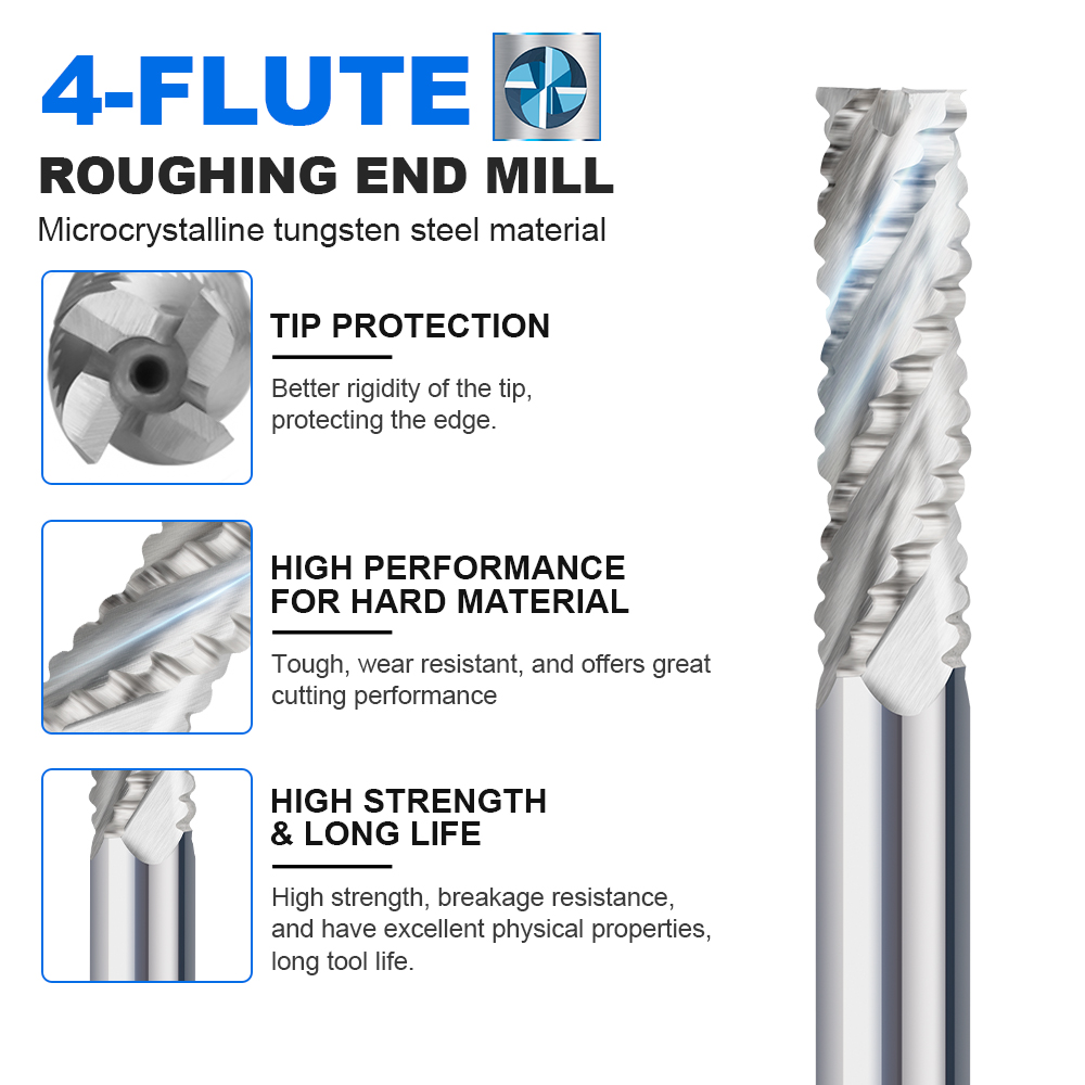 XCAN Roughing End Mill HSS Mil - Diy Cnc Router Electronics 评论和价格