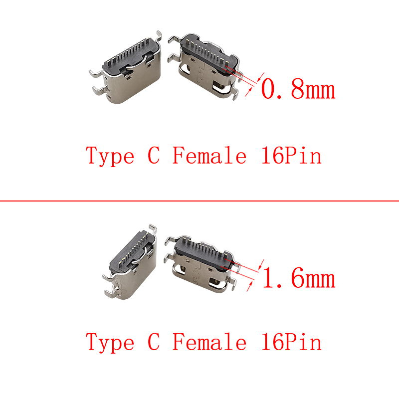 10Pcs USB Type C Female 16 Pin - Smd Solder Paste 评论和价格