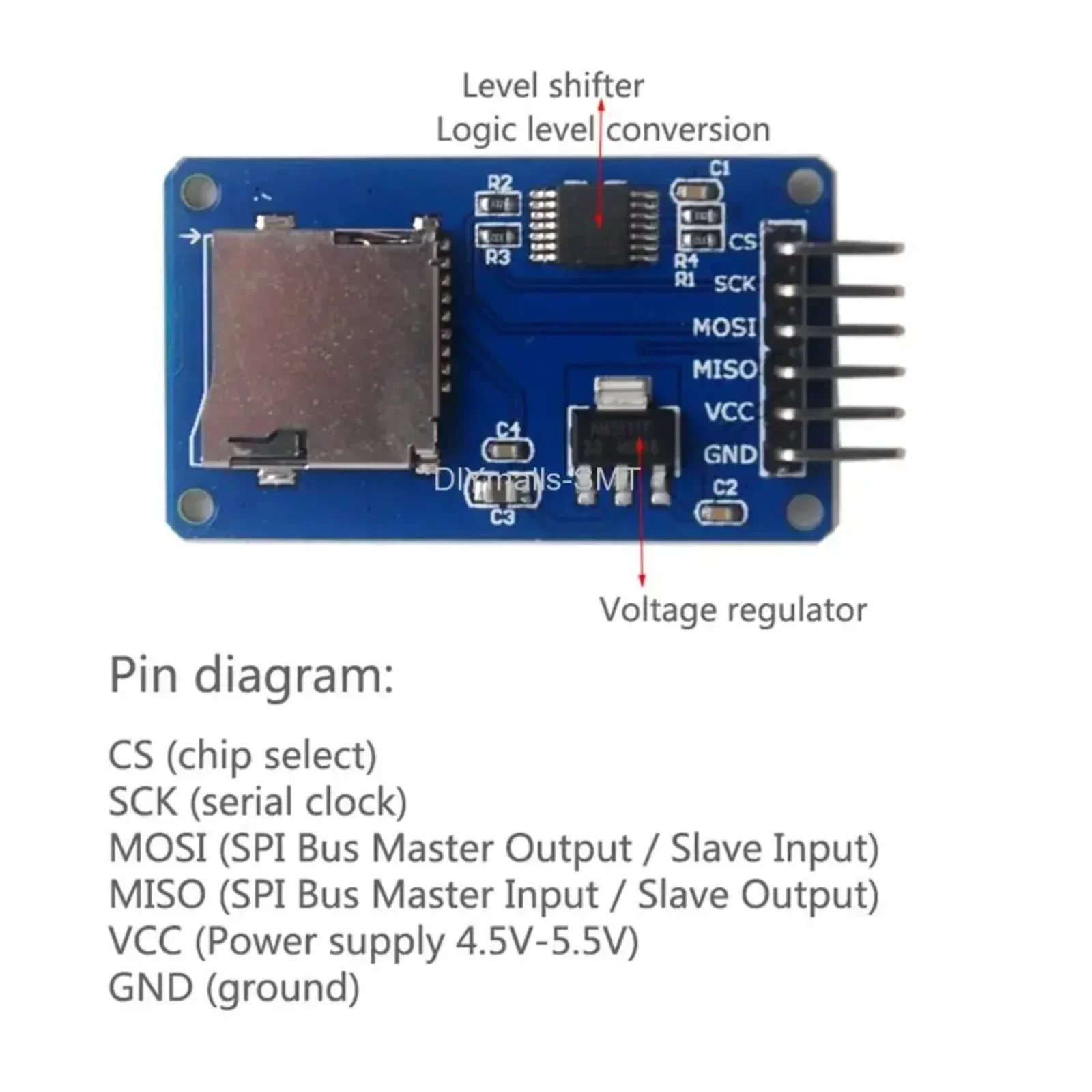 5PCS Micro SD Card Module With - Sd Card Module Spi 评论和价格