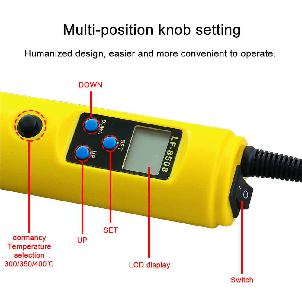 LCD Digital Heat Hot Air Gun D - Smd Solder Paste 评论和价格