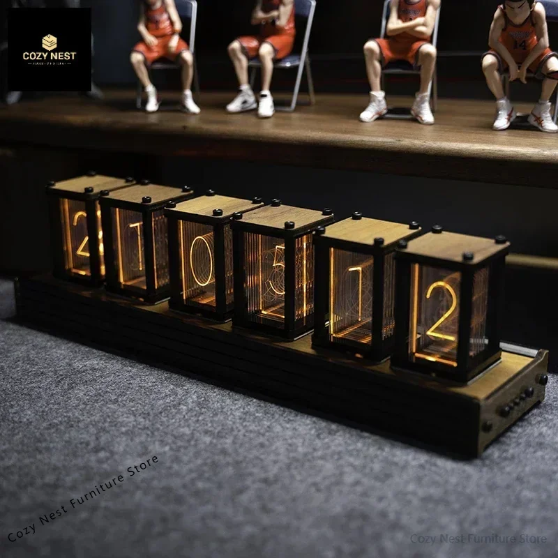 Luxury Nixie Glow Tube Clock W - Diy Electronics Table 评论和价格