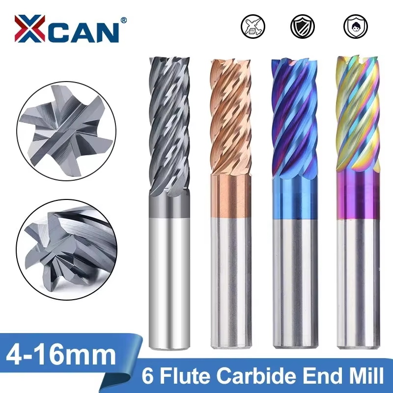 XCAN 4-16mm 6 Flutes Milling C - Diy Cnc Router Electronics 评论和价格