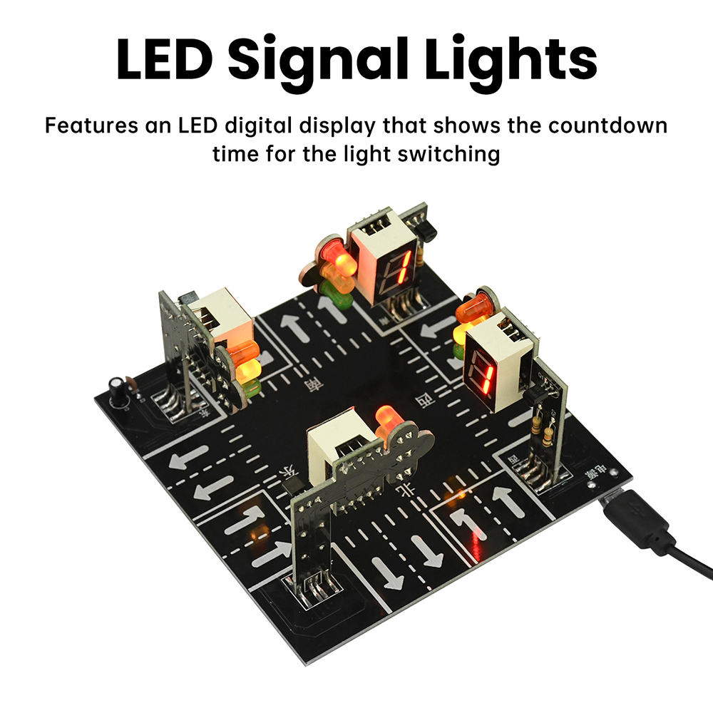 Traffic Light Simulator Kit wi - Diy Electronics Projects For Adults 评论和价格
