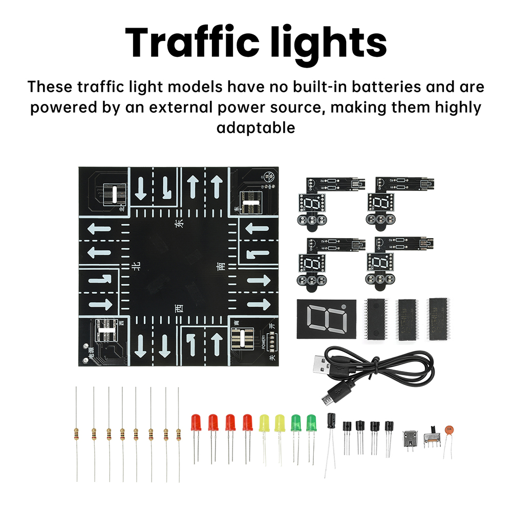 Traffic Light Simulator Kit wi - Diy Electronics Projects For Adults 评论和价格