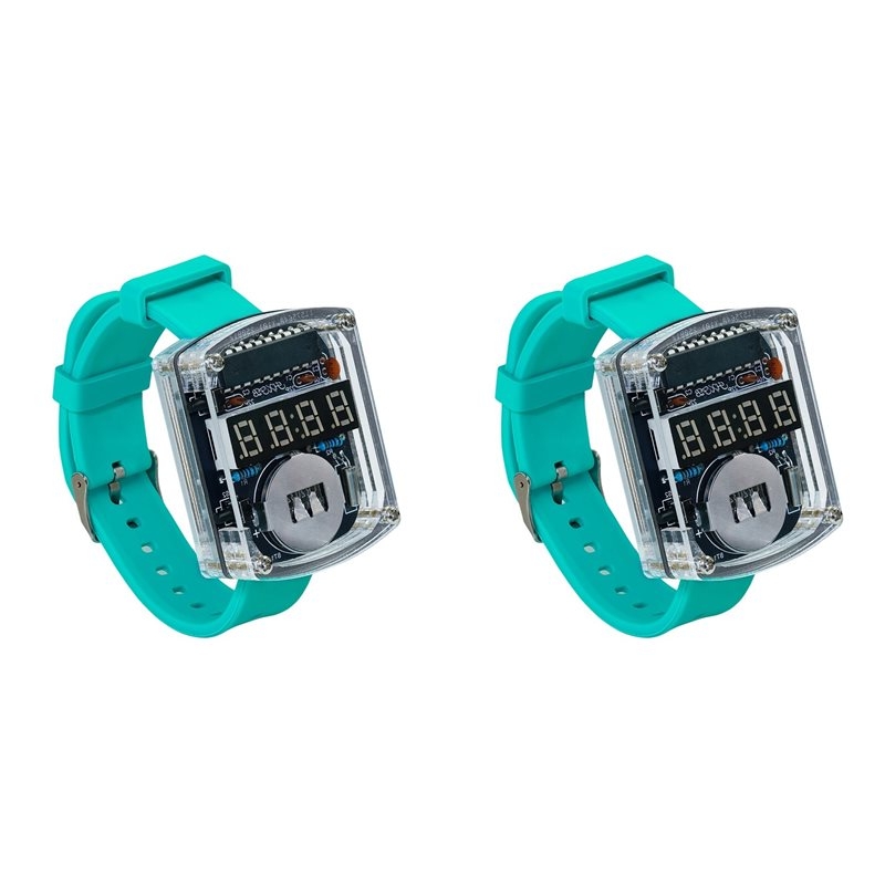 2X DIY Watch LED Watch Electro - Diy Electronics Learning Kit 评论和价格