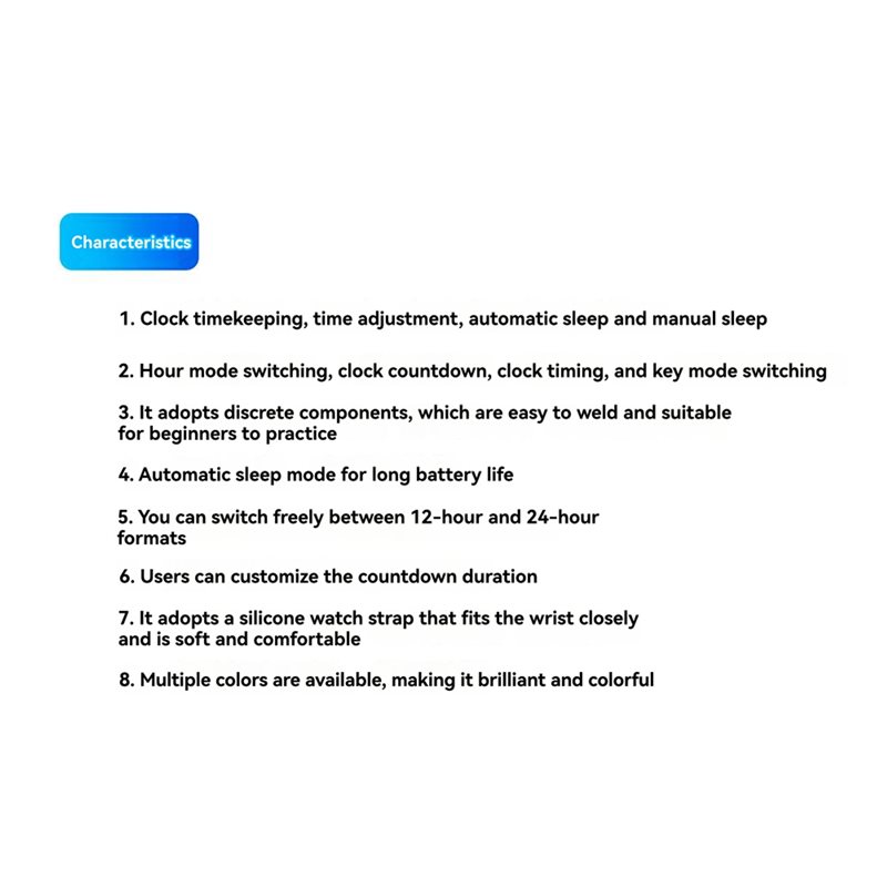 2X DIY Watch LED Watch Electro - Diy Electronics Learning Kit 评论和价格