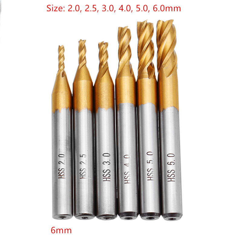 4 Flutes Milling Cutters HSS T - Diy Cnc Router Electronics 评论和价格