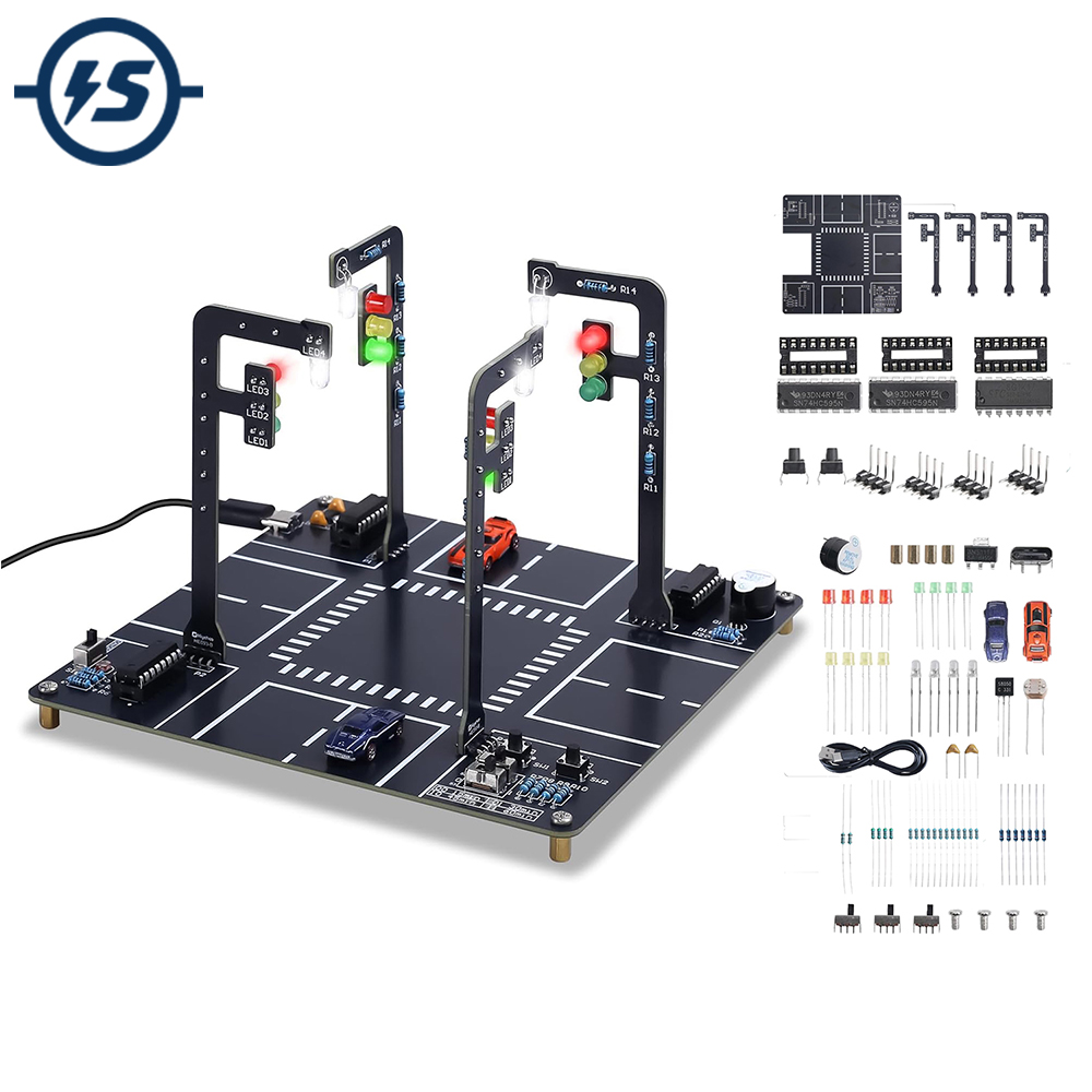 Traffic Light Simulator Kit wi - Diy Electronics Projects For Adults 评论和价格