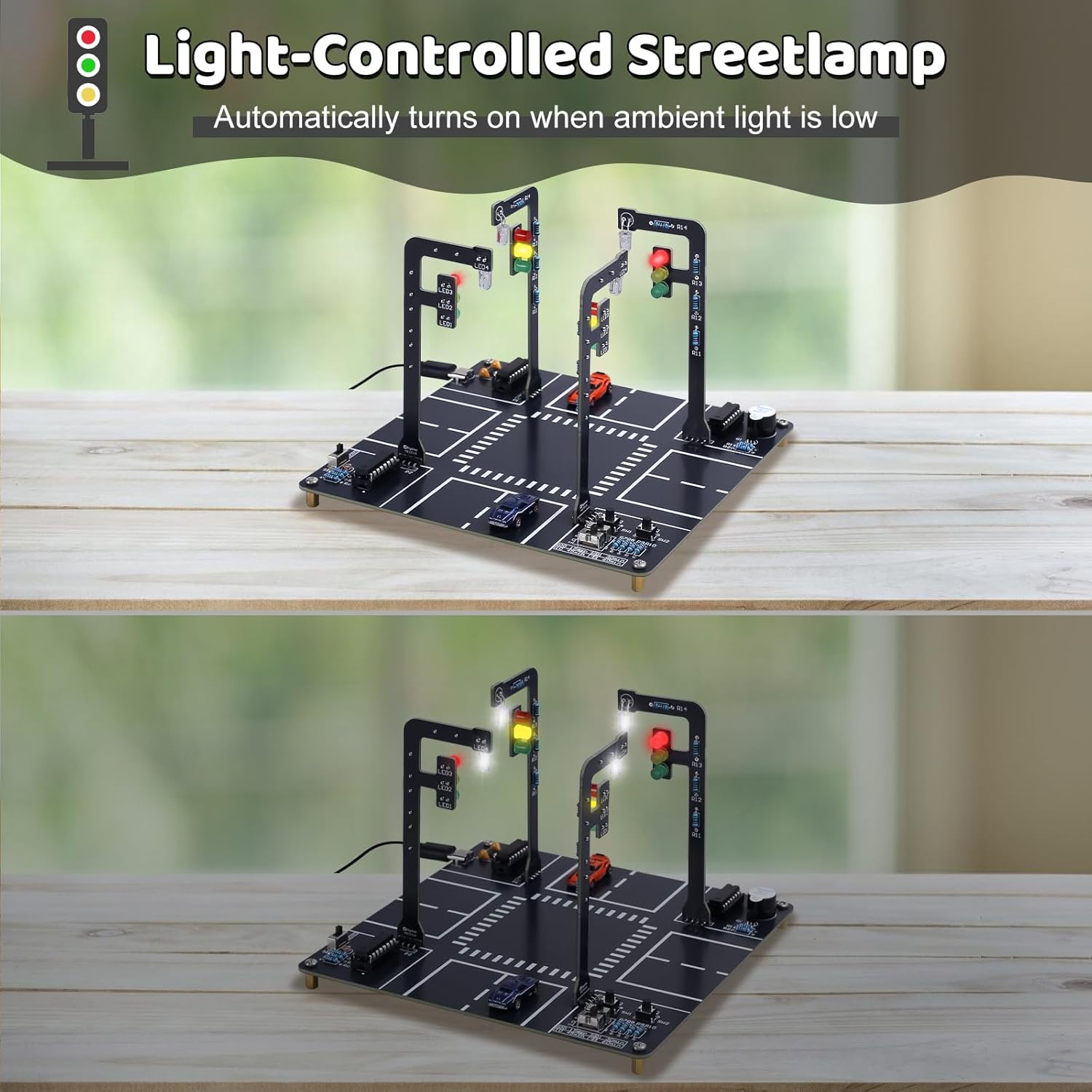 Traffic Light Simulator Kit wi - Diy Electronics Projects For Adults 评论和价格