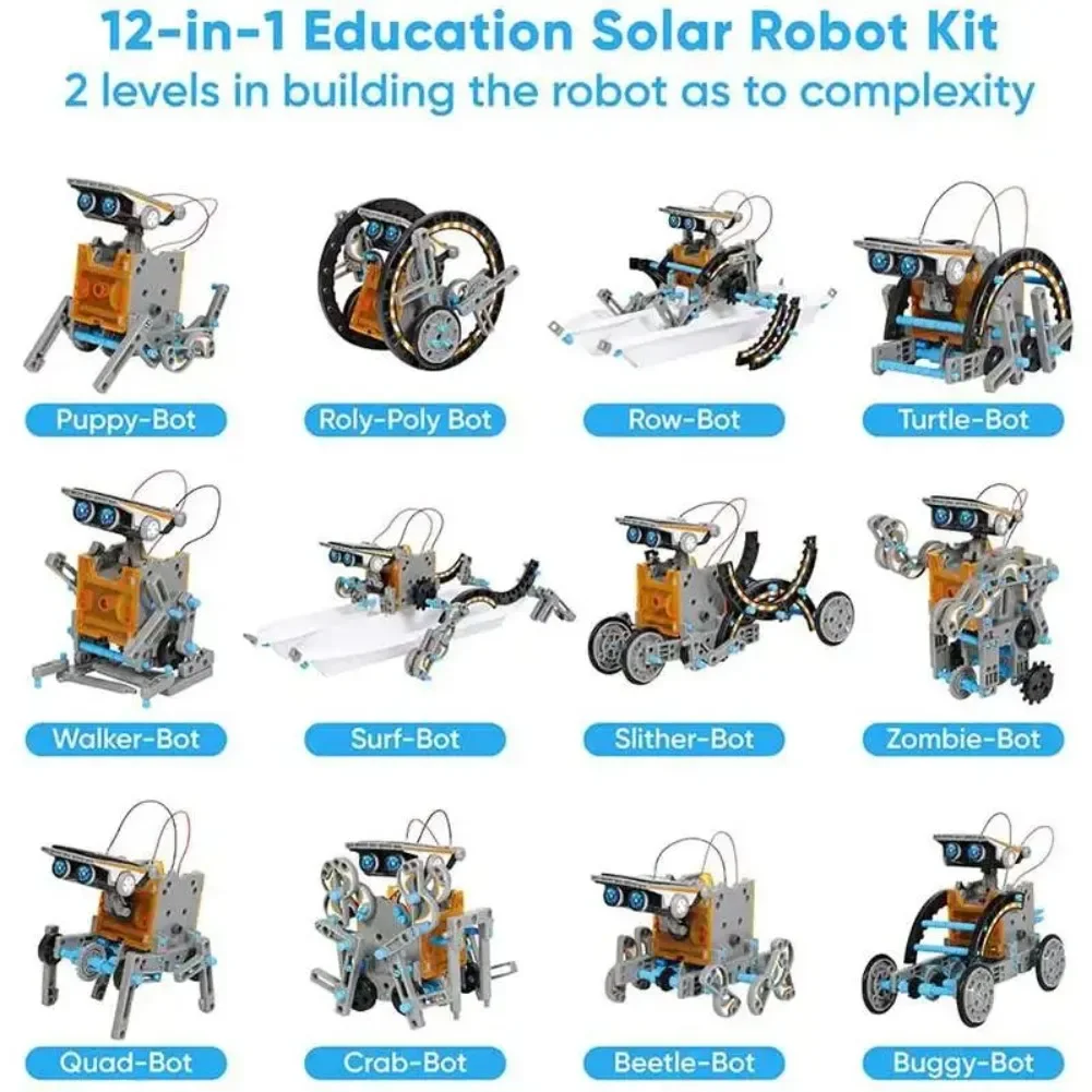 13 in 1 Solar Powered Robot Sc - Diy Electronics Toys 评论和价格