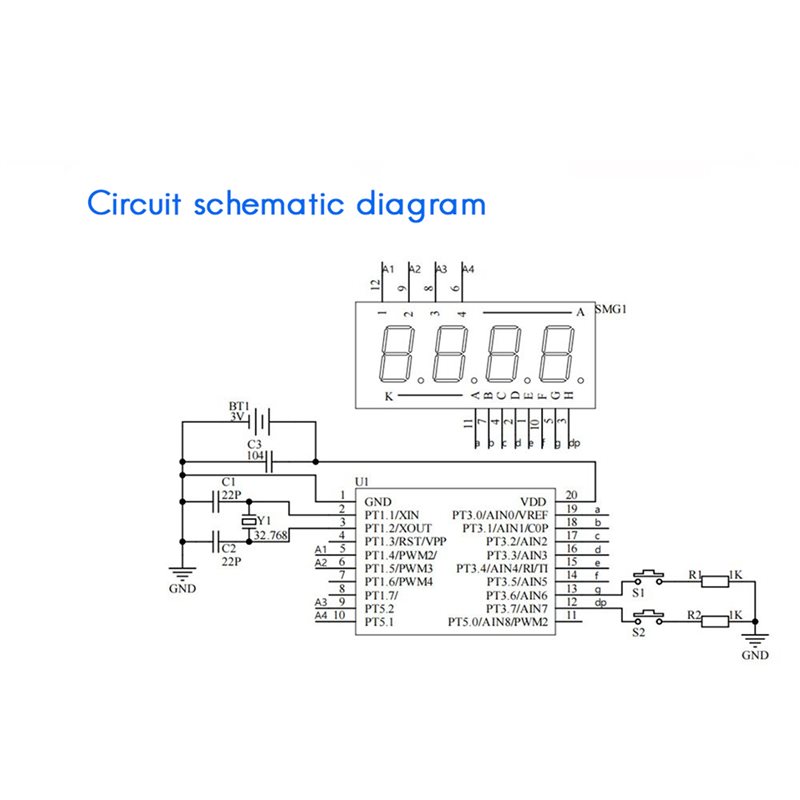 2X DIY Watch LED Watch Electro - Diy Electronics Learning Kit 评论和价格